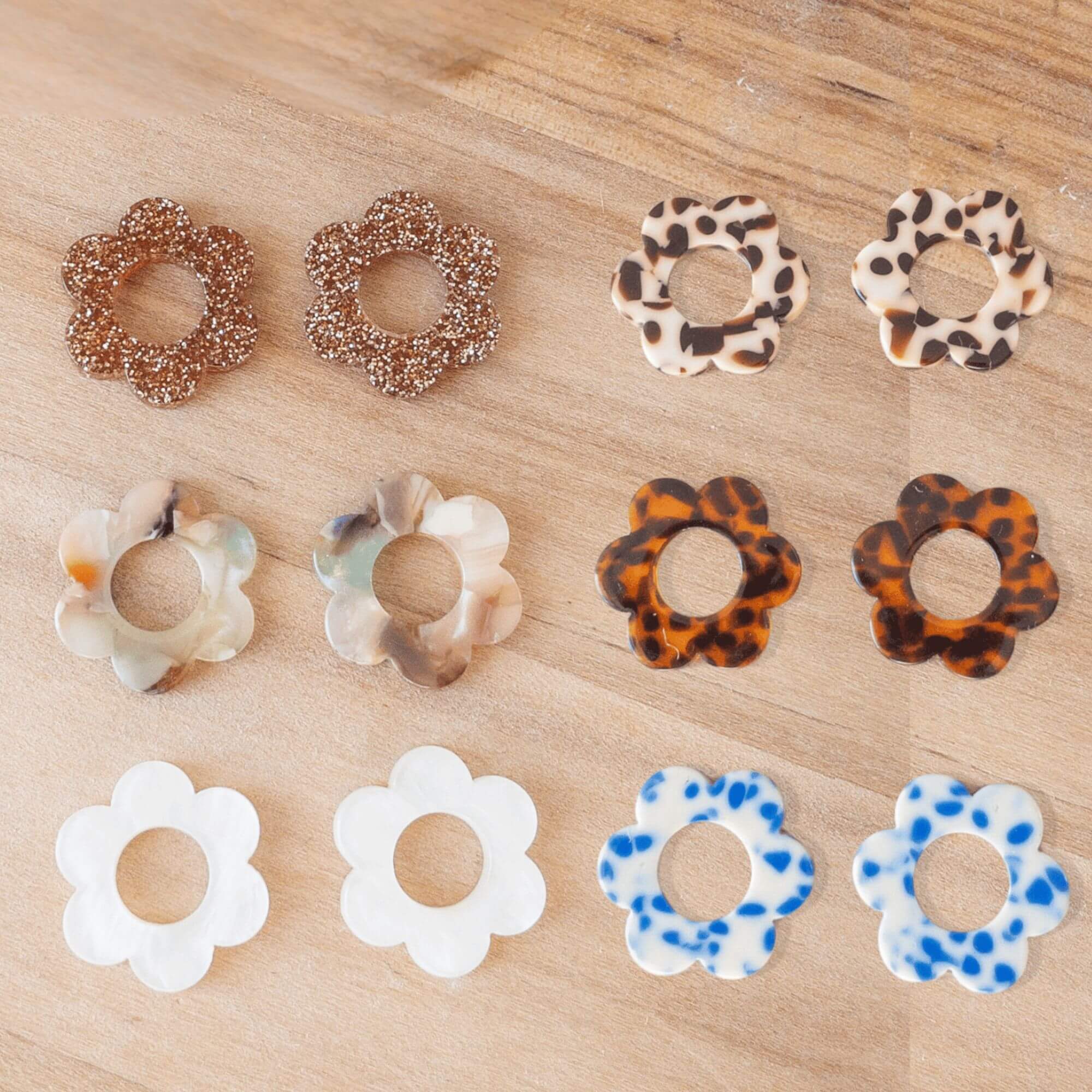 Pack Alba : 6 Breloques (sans créoles) - Numette